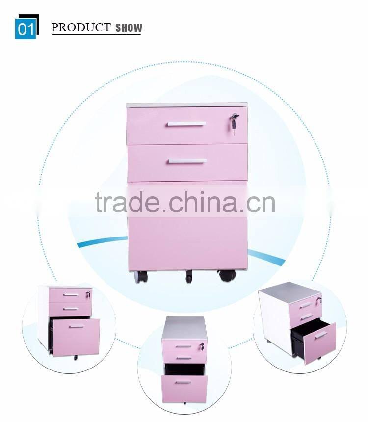 Colorful mobile cabinet