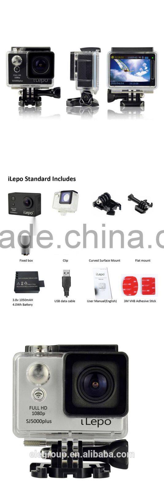 Original HD 1080P SJ5000plus sport camera H.264 30m Waterproof 30m wifi app support IOS and Android