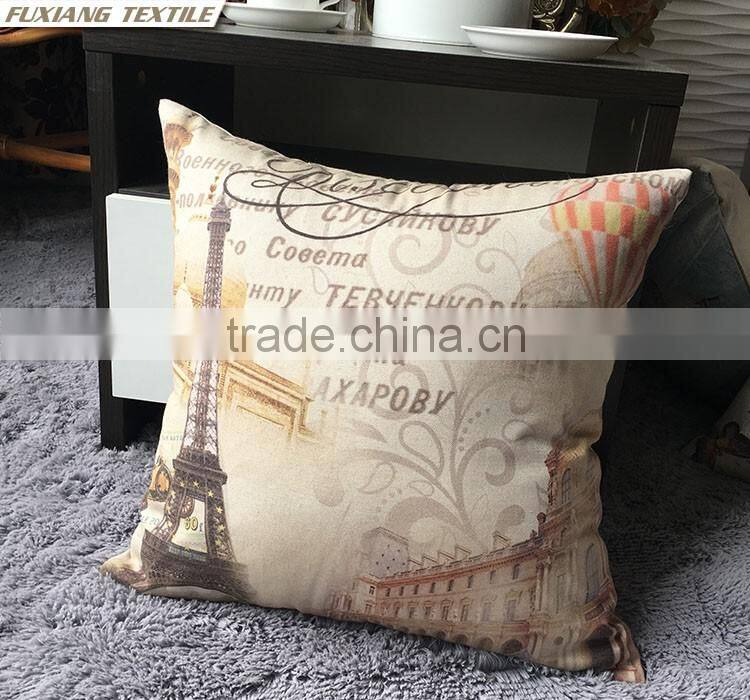 flower and birds Pillow with digital print