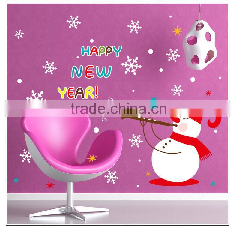 ALFOERVER shop window pvc christmas wall sticker,christmas wall decals