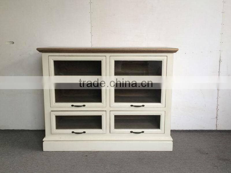 Antique French Furniture chest of drawer/living room wooden cabinet