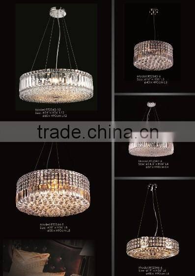 2016 High Quality First Class K9 Luxury Crystal Pendant Chandelier Lighting