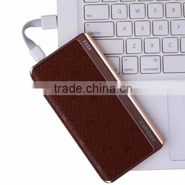 Momax Power bank For IOS 9 MFI 8000MAH 2.4A Fast Charging Battery Power Bank With MFI For iPhone SE/5/5S/6/6S/Android TB-0287