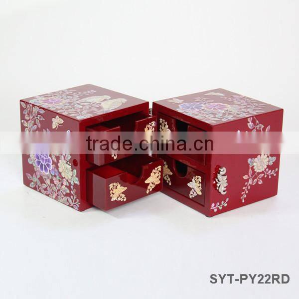 Luxury classical small wooden jewelry boxes wholesale
