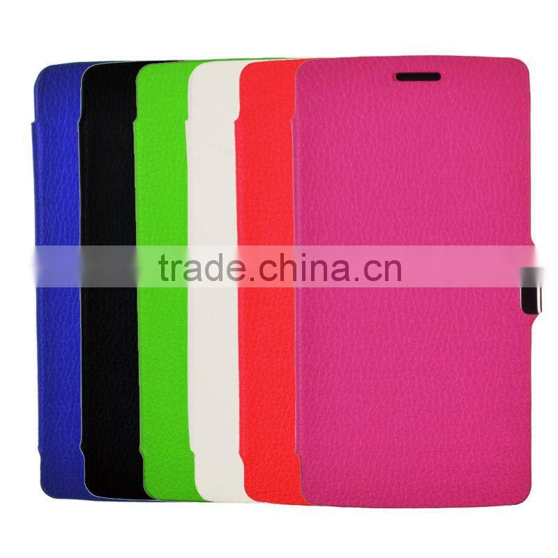 Book style PU Leather cover case for LG G3 beat