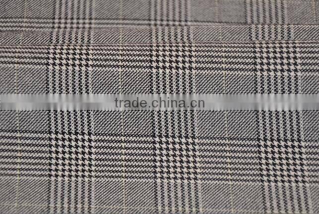 Plover case grid fabrics TR polyester/cotton elastic fabric all around women's jackets