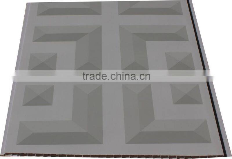 Popular wooden design trasfer printing upvc ceiling panel T040