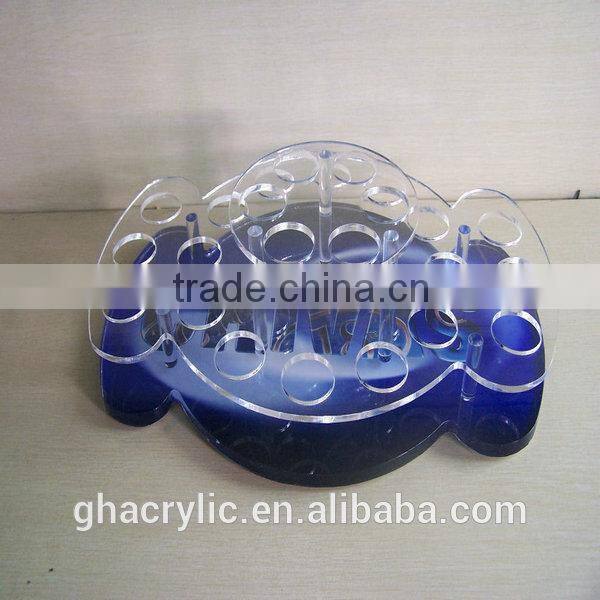 professional white and black make up organizer cosmetic display rack