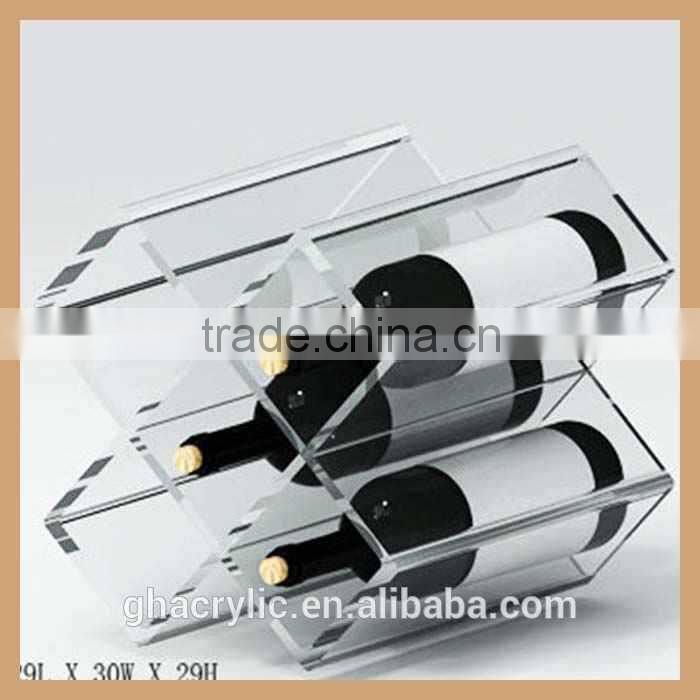 customized acrylic wine display rack