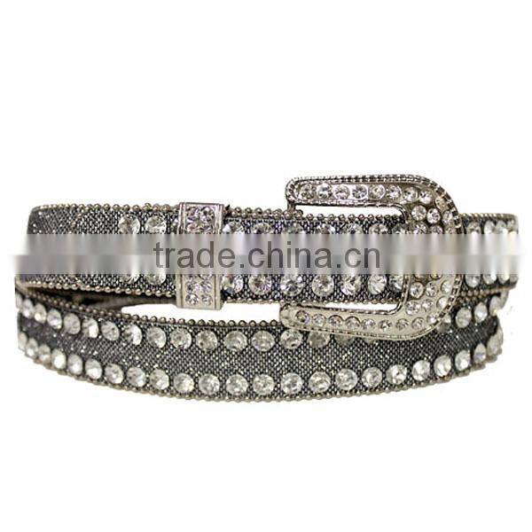 Glitter Paved Crystal Studded Belt