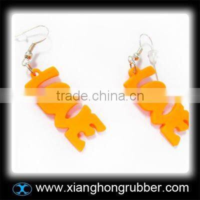 Fancy colorful silicone earring