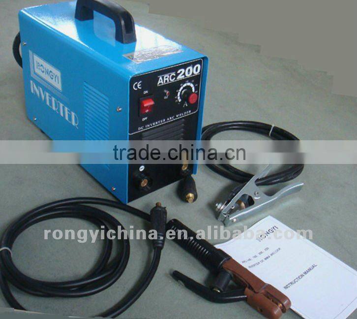 Shanghai Rongyi Mosfet Mini DC MMA 200A inverter welding machine mma-200