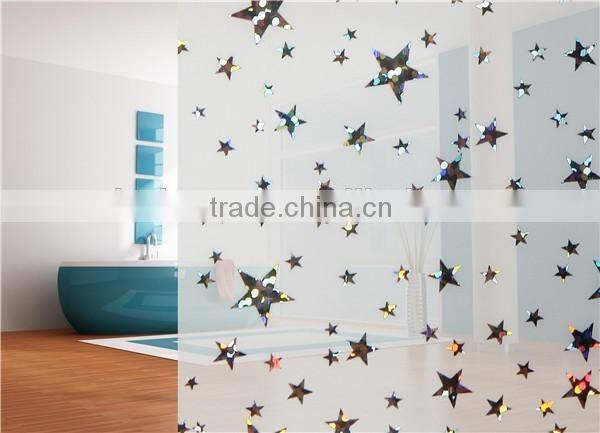 Laser frosted decorative window film for home decoration