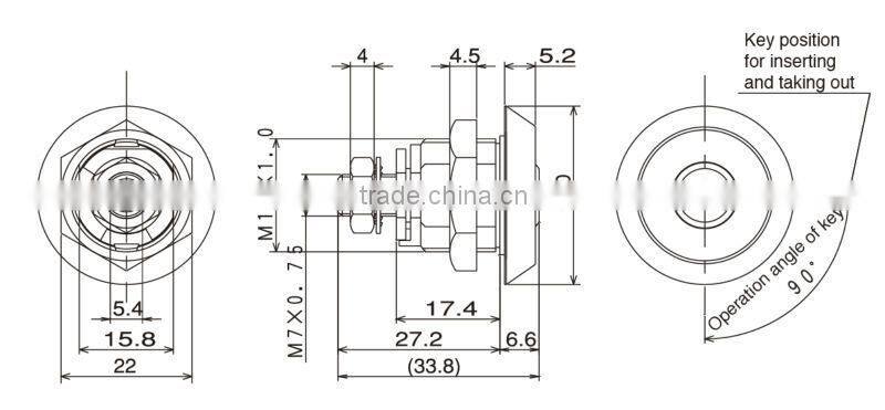 Anti-drill breaking industrial lock, Standard lock in Japan
