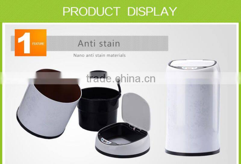 auto electric waste bins plastic, without metal clean trash cans