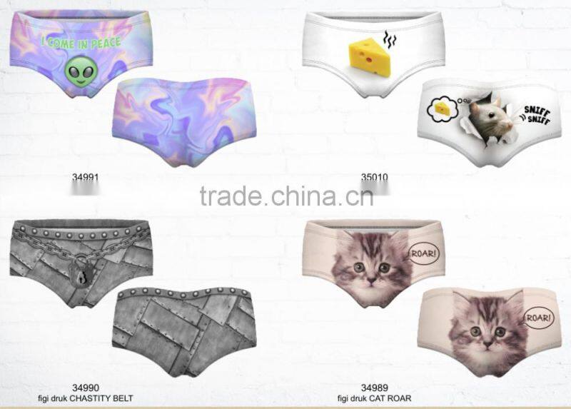 3D print 10pcs selling factory direct sale fast deliver summer new style fashion boxer underpants for fashion women wear