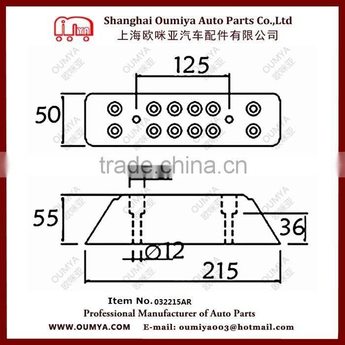 Most hottest environmentally friendly Rubber buffer,Rubber bumper for truck and trailer 032215AR