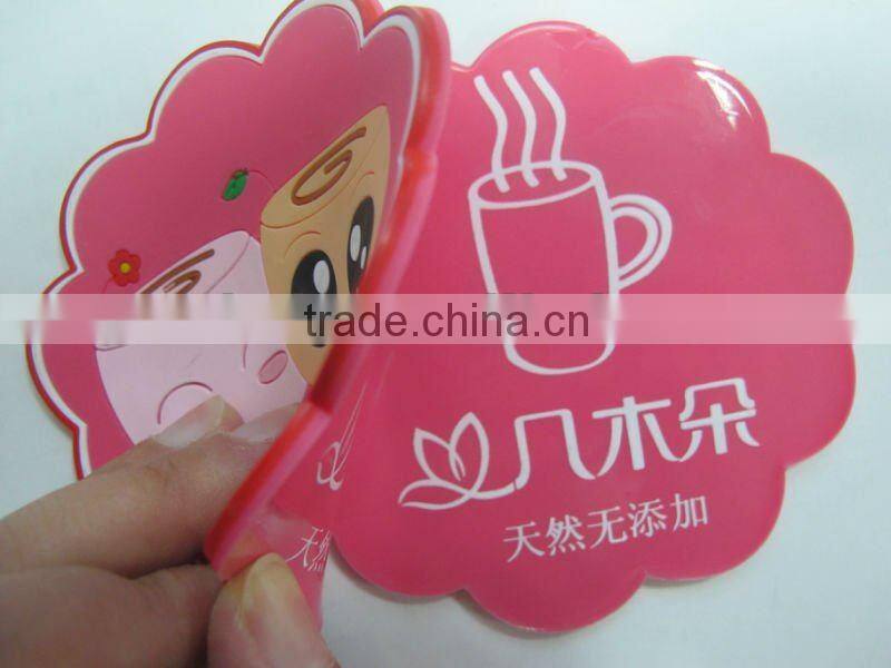 2015 guangzhou factory custom cute design waterproof soft pvc coaster