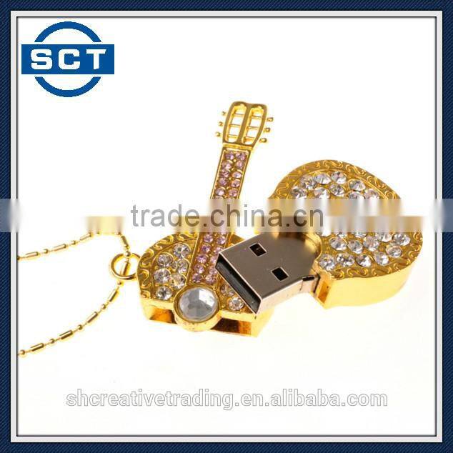 8GB/16GB/32GB Flash Drive USB Crystal Guitar