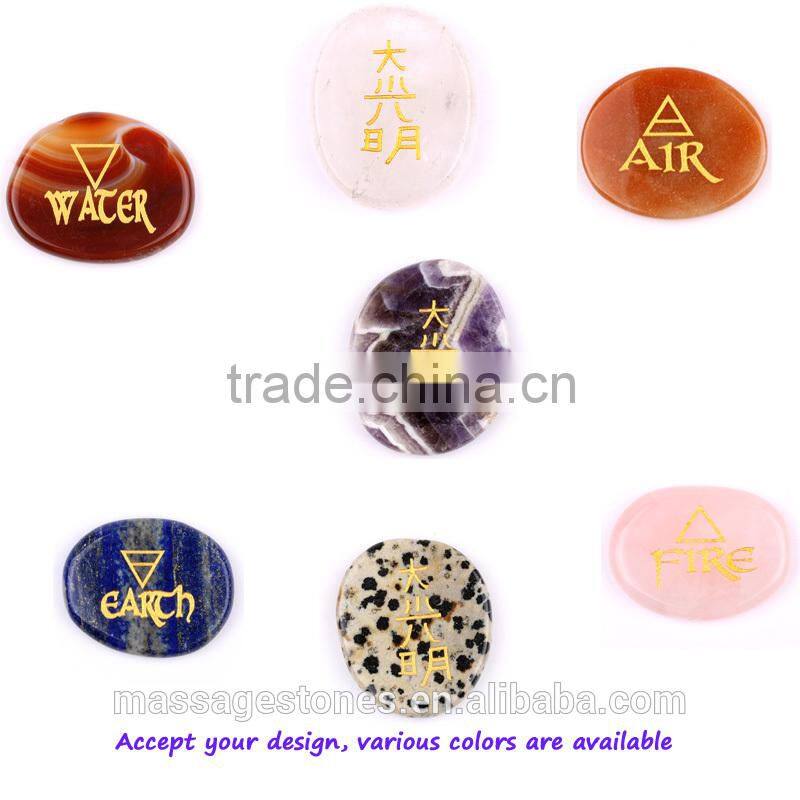 Wholesale custom palm stone engraved inspirational stones wholesale gems stones