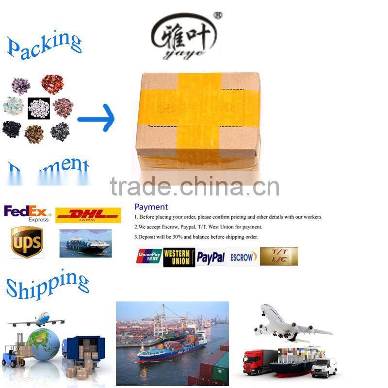 Double wishing glass bottle loose chip tumbled stone beads for jewelry