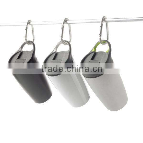 400ml portable sport travel stainless steel thermal vacuum mug with handle