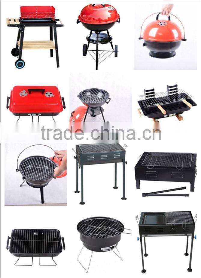 Outdoor camping folding charcoal barbecue stove
