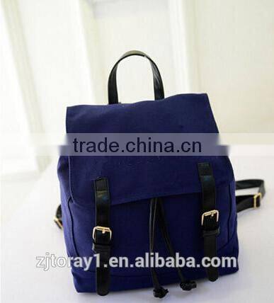 Stylish Casual Canvas School Backpack Lunch Shoulder Bags For Teenager Girls