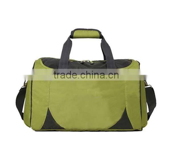 Factory price multi color polyester travel tote shoulder sports bag