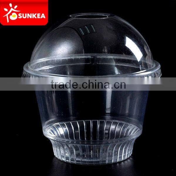 6oz / 12oz / 16oz clear disposable plastic cups with dome lids