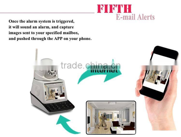 TCP/IP Alarm HD Camera Network Audio Night Vision /WIFI Camera Security Alarm
