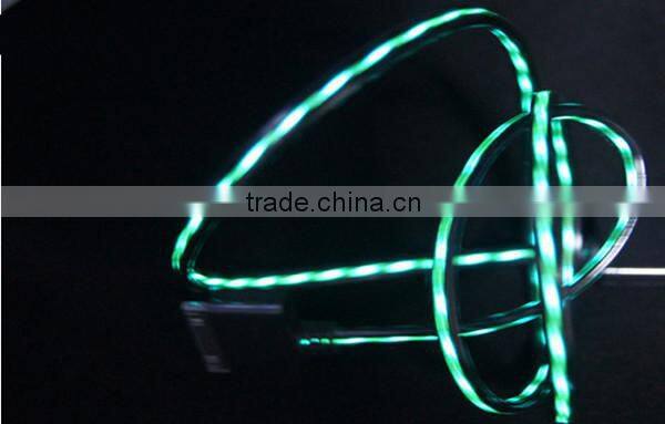 Mobile Phone Data Cable LED Light USB Cable For Android Smartphone