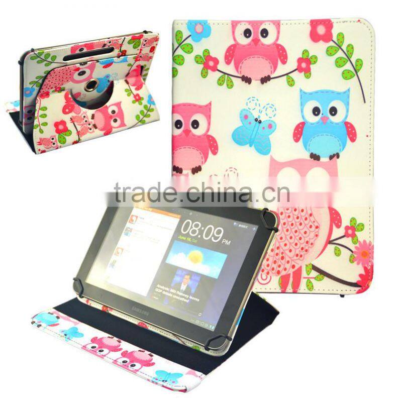 High Quality 360 rotation Printed Universal Tablet Leather Case For Asus 7 inch 8inch 9inch 10inch