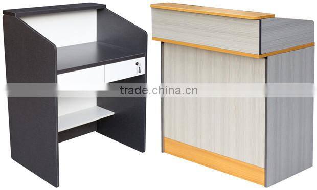 Durable safty Small wooden checkout counter for stores
