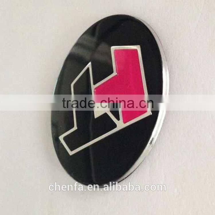 Promotional adhesive round acrylic custom badge