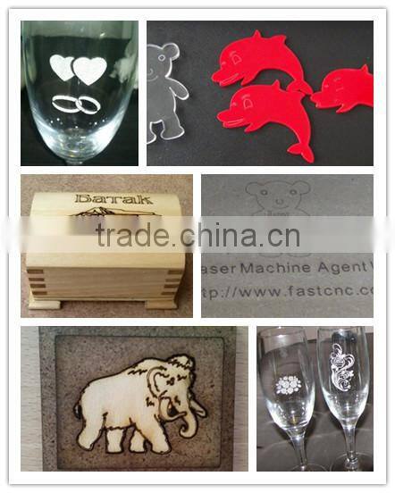 Rotary laser cutting machine with CE PC-1410LR