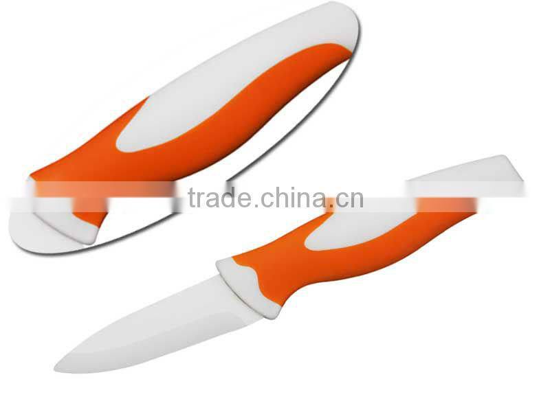 6" Ceramic Chef Knife with rubber handle