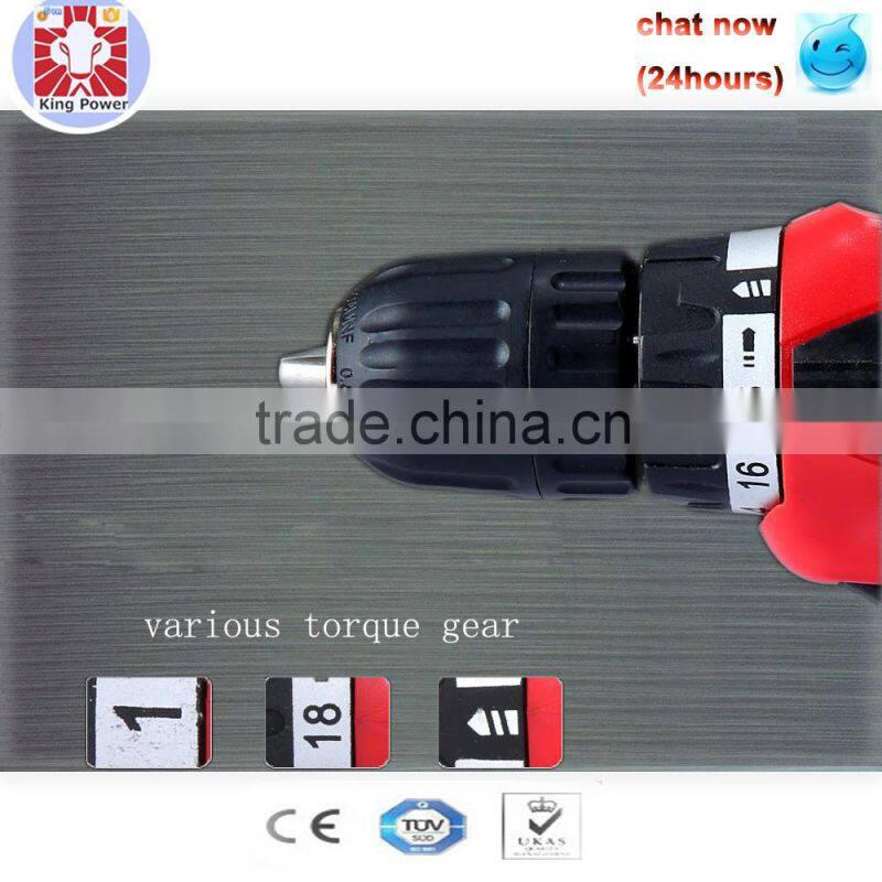 16pcs lithium battery powerd two-speed 16.8V cordless drill charging drill combo kit