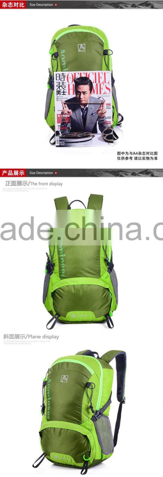 2016 High quality mountain top backpack travel, vintage backpack