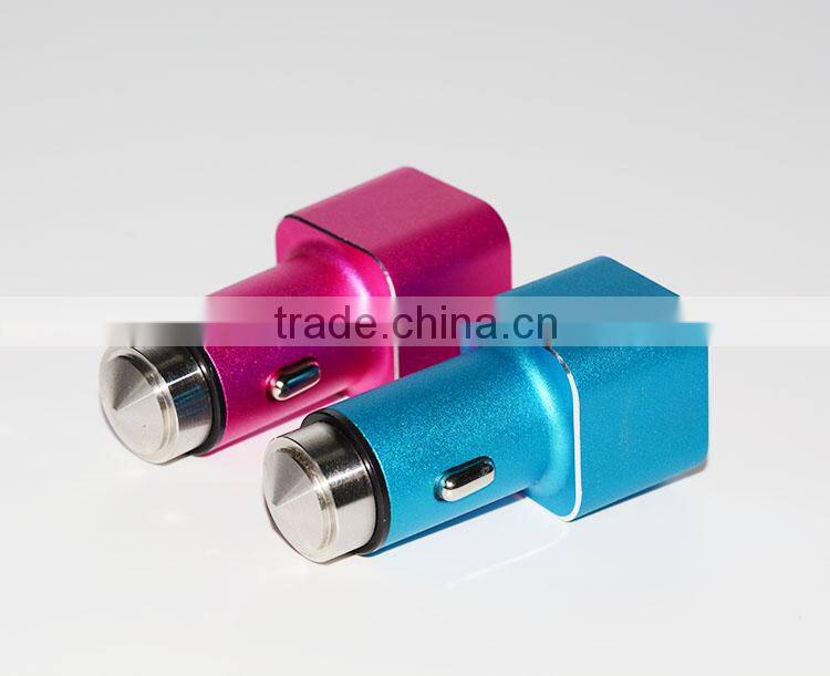 Hot Sales ! Metal Bullet Electric Dual Car Charger
