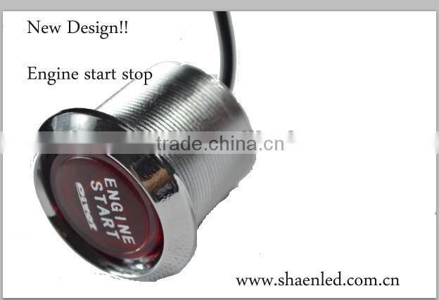 Car Starter Ignition Push Start Button start stop engine smart key engine start stop