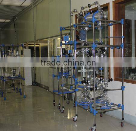 Hot Sale! Lab 10L/150L Three-Layer Glass Reactor for Chemical Use
