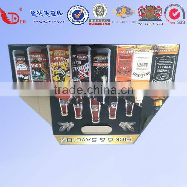 Colorful printing single wine glass packing paper box