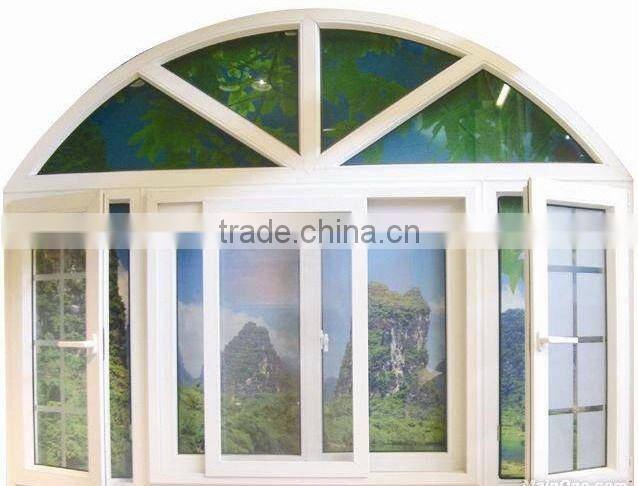 Classical pvc windows with grill (hot)