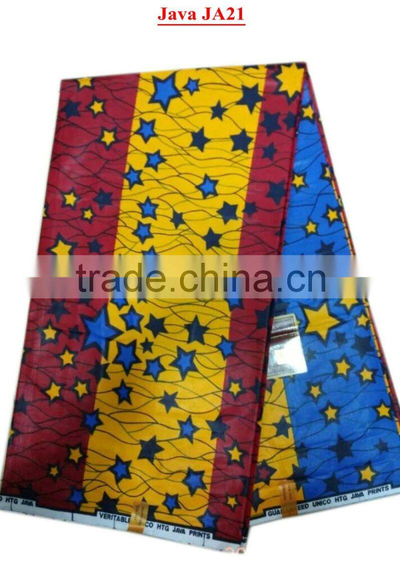 Royal blue african wax sunflower pattern soft material good quality african wax