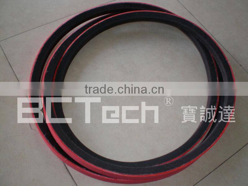 Rubber V-belt with red rubber