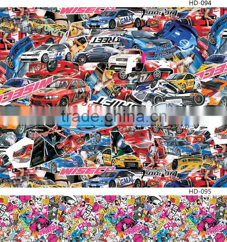 HD-097 CARLIKE Air Bubble Free Bomb Sticker Full Car Body Wrap