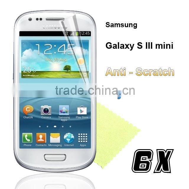 Screen Protector For Samsung Galaxy S3 Mini I8190 , Best Price 6PCS Mobile Screen Protector