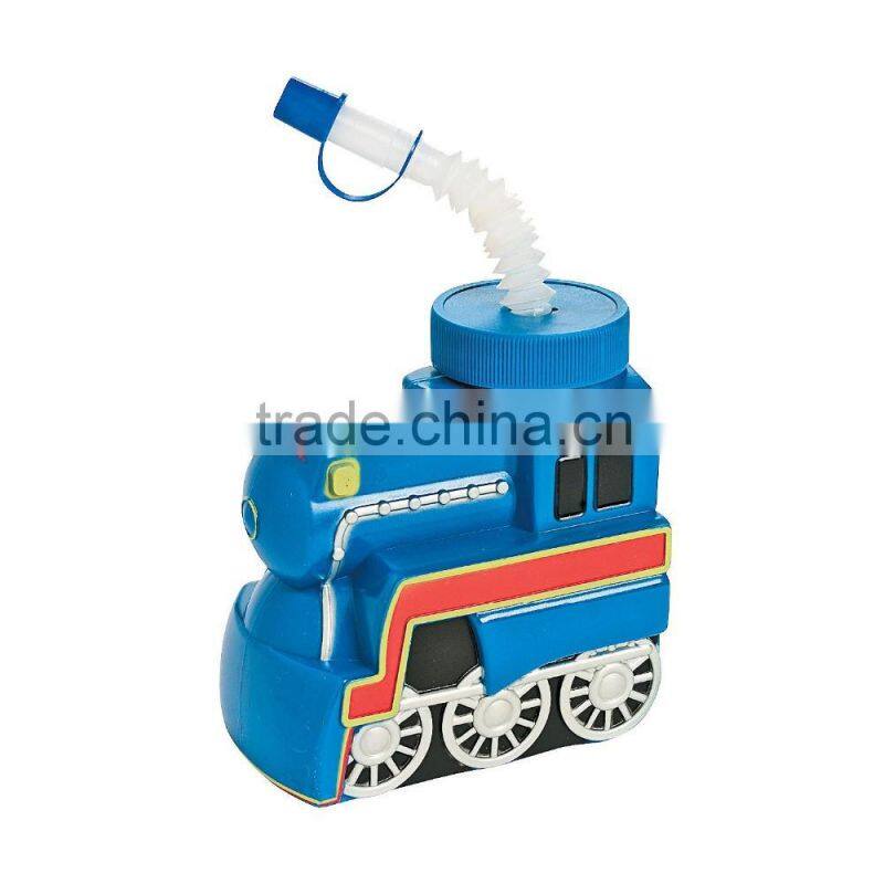 14 oz. 400ml High Quality Hot Sale Custom Shaped Plastic Molded Ladybug Cups with Lids and Straws for Promotional Party Favors