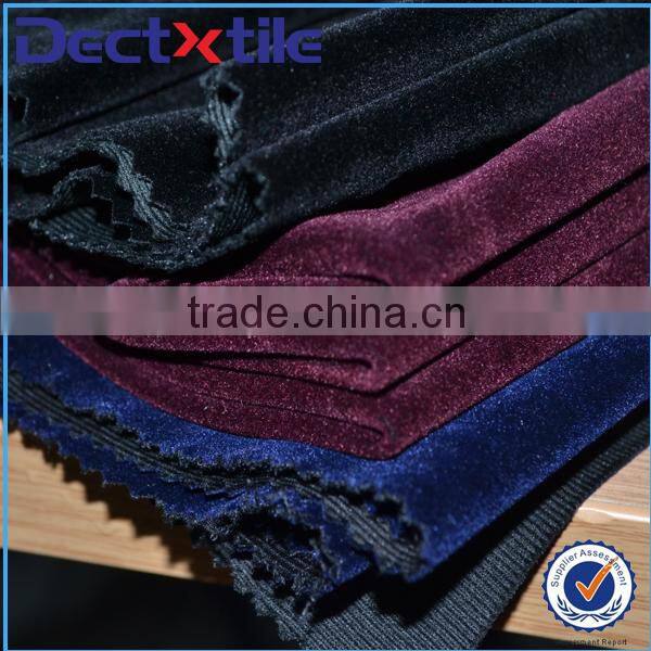 guaranteed plain polyester waterproof flock fabric made in China!